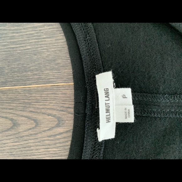 Helmut Lang Lamb Leather and Wool Sweatshirt - Picture 3 of 10